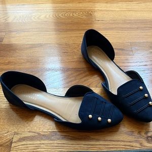 Navy blue flats